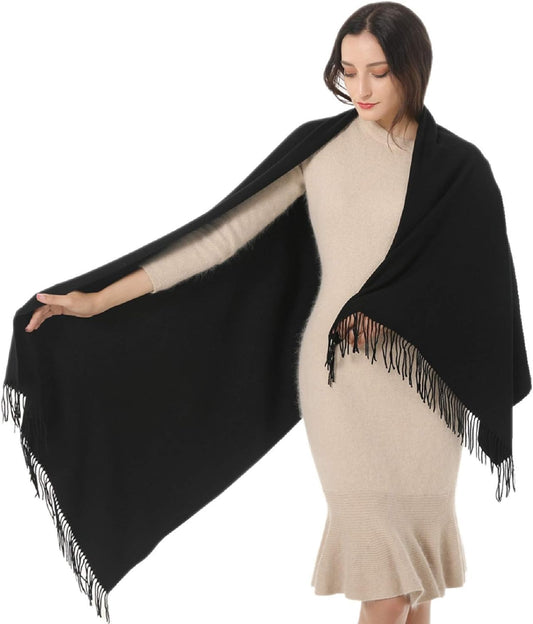 Womens Soft Cashmere Acrylic Shawl Scarf Large Pashmina Wrap Stole Gift Idea