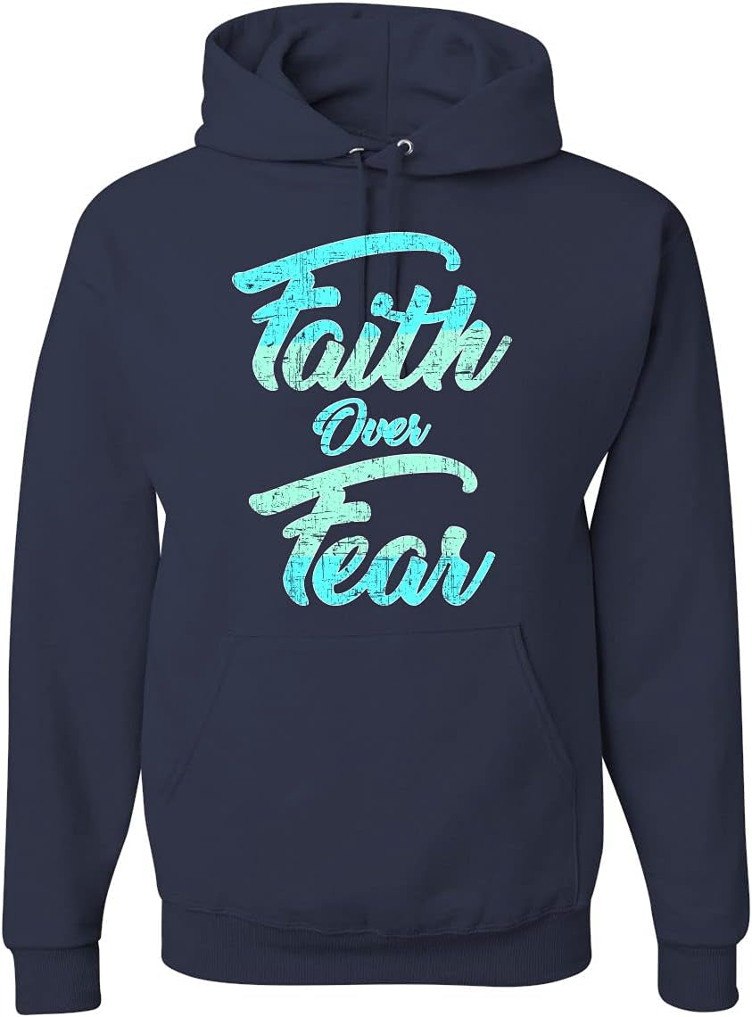 Faith over Fear Inspirational/Christian Unisex Graphic Hoodie Sweatshirt